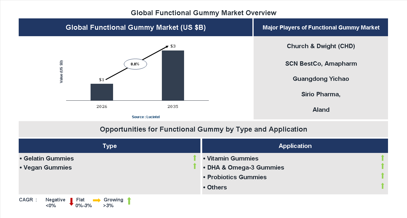 Functional Gummy Market Trends and Forecast